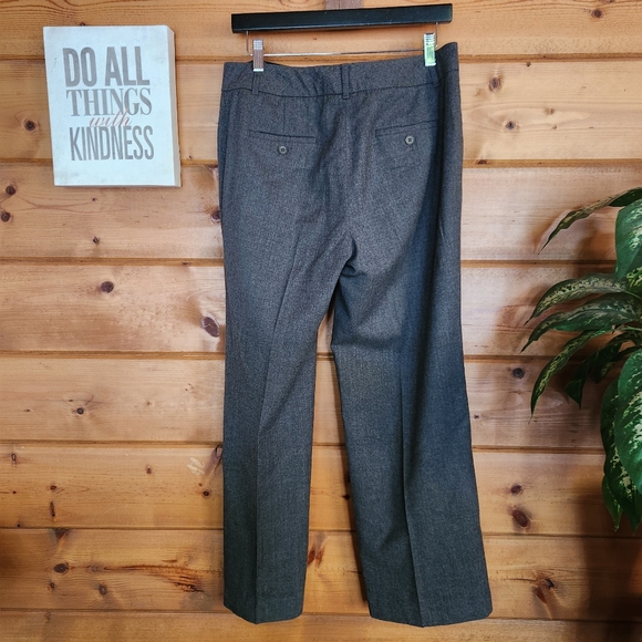 Talbots Heritage Wool Dress Pants Trousers Wide Straight Gray Lined Sz 10 X 29" - Picture 6 of 10